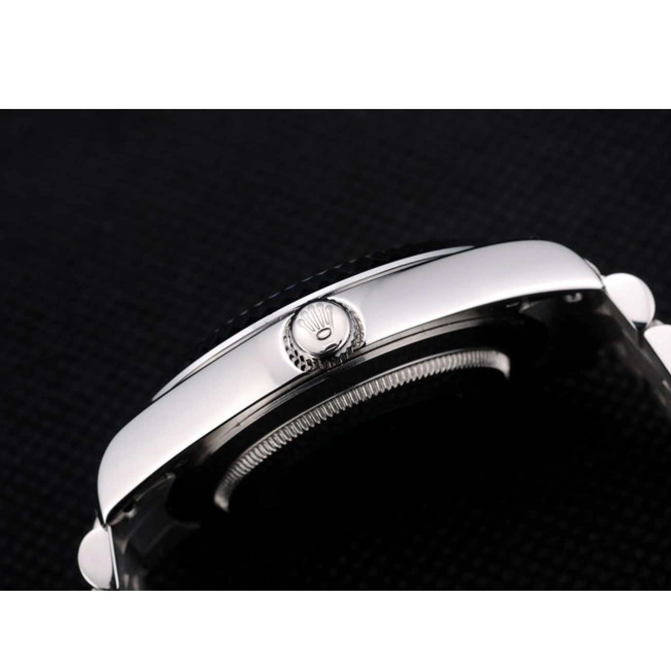 Aaa replica watch Bezel Rolex Swiss Ribbed Silver 41995 DayDate Stainless Steel Dial 0801